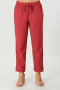 Brick Red Crepe Palazzo