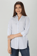 Light Blue Embroidered Shirt