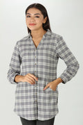 Grey Plaid Shirt