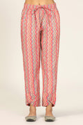 Pink Hand-Worked Poly Modal Palazzo