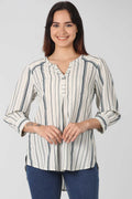 Off White Stripes Cotton Shirt