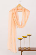 Peach Chiffon Ensemble with Dupatta