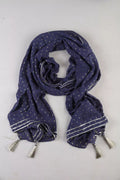 Dark Blue Solid Ensemble Dupatta