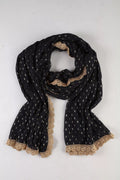 Charcoal Black Embroider Dupatta