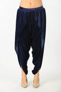 Navy velvet LYCRA Dhoti pants
