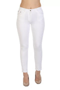 White Solid Pants