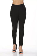 Black Slim Fit Solid Elasticated Jeggings