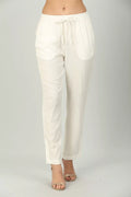 Off White Solid Palazzo