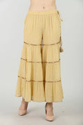 CREAM EMBELLISHED GARARA