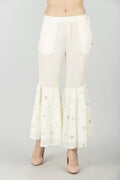WHITE EMBELLISHED SHARARA