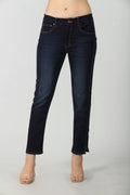 Blue denim with slim fit