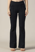 Blue Solid Flared Pants