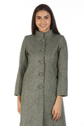 Woolen Collered Winter Overcoat (Grey)