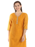 Coloured Silk & Georgette Kurti