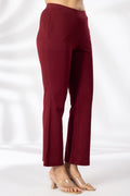 Maroon Tencel Roma Spandex Pant