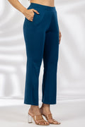 Blue Tencel Roma Spandex Pant