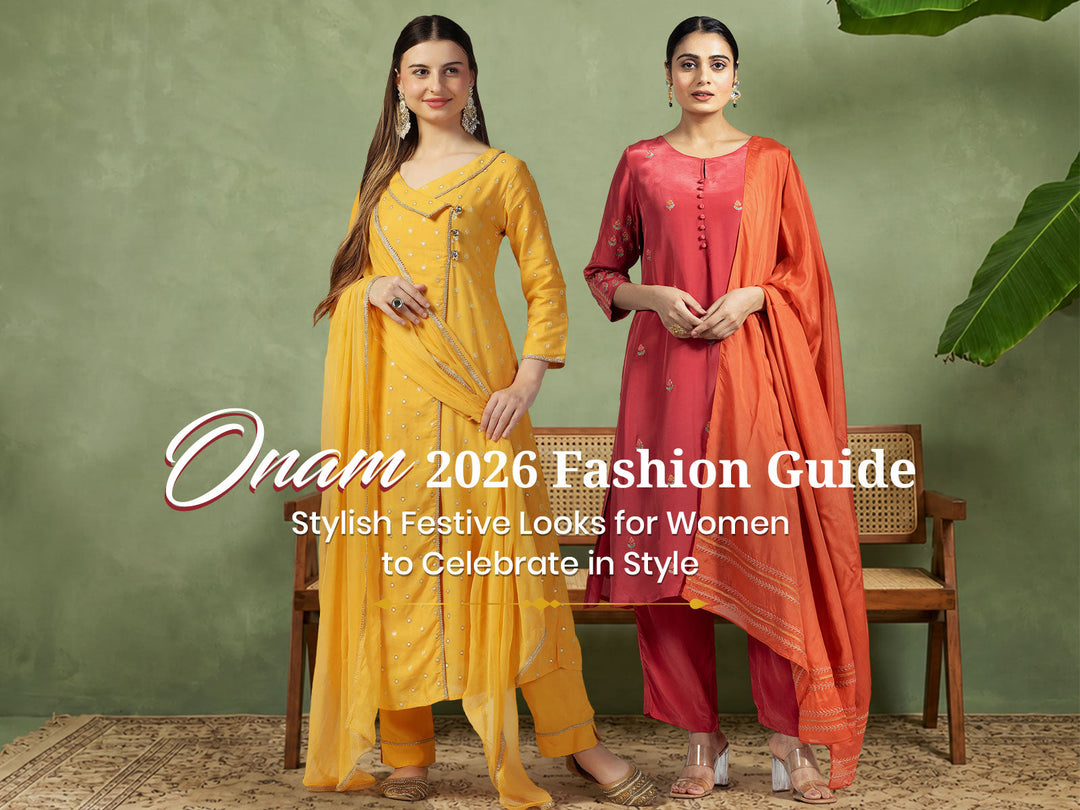 Onam 2026 festive looks for women — Mustard