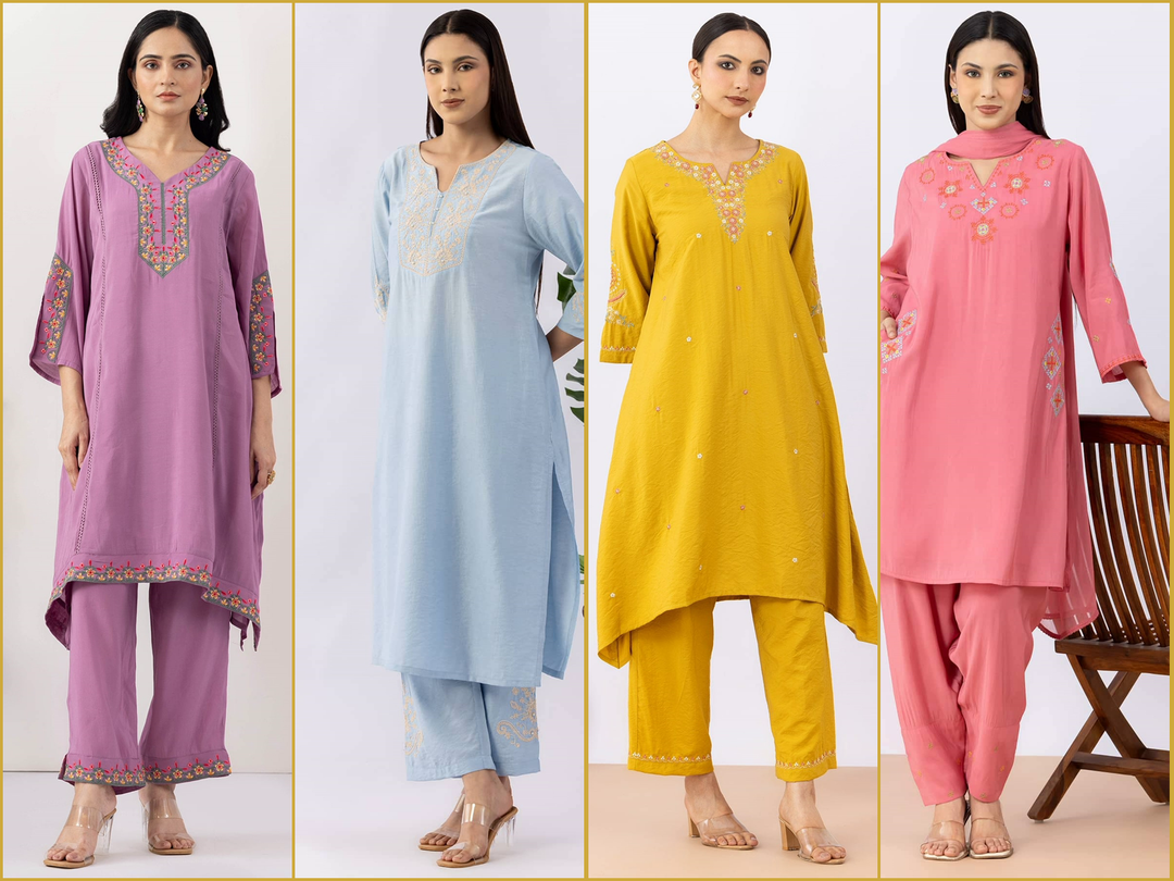 Kurta sets for women 2026 — Mustard