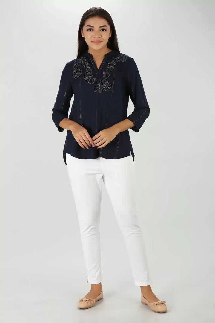 Starry Viscose Top