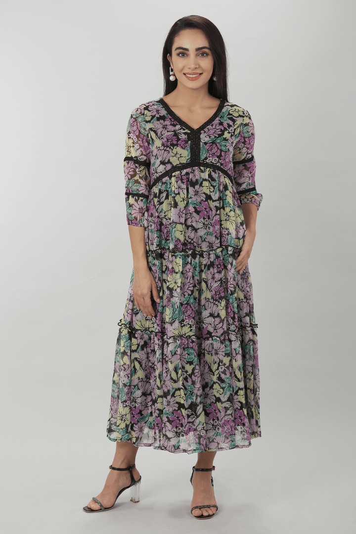 Purple Haze Chiffon Dress