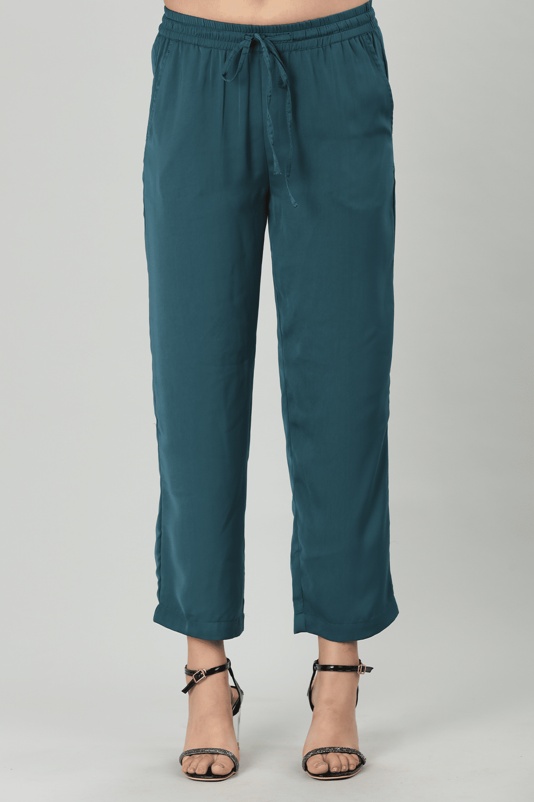 Solid Teal Blue Palazzo