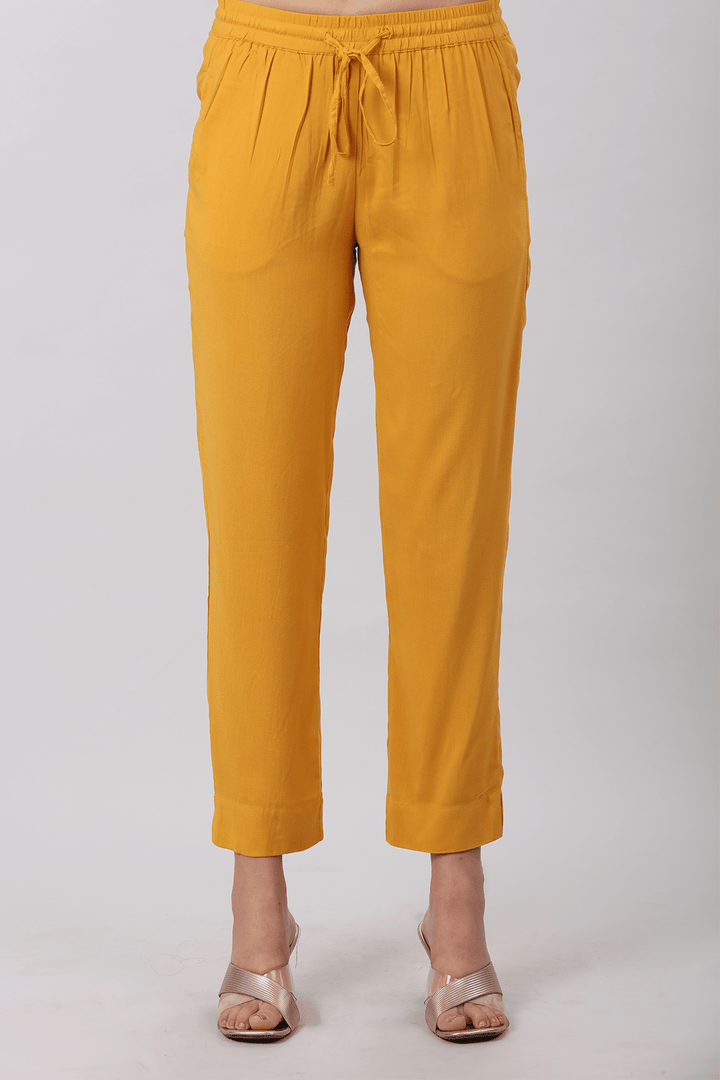 Orange Sway Rayon Palazzo