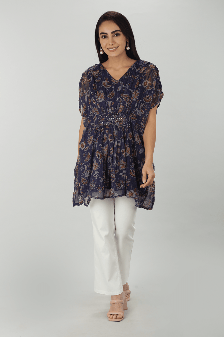 Floral Chiffon Kimono Top