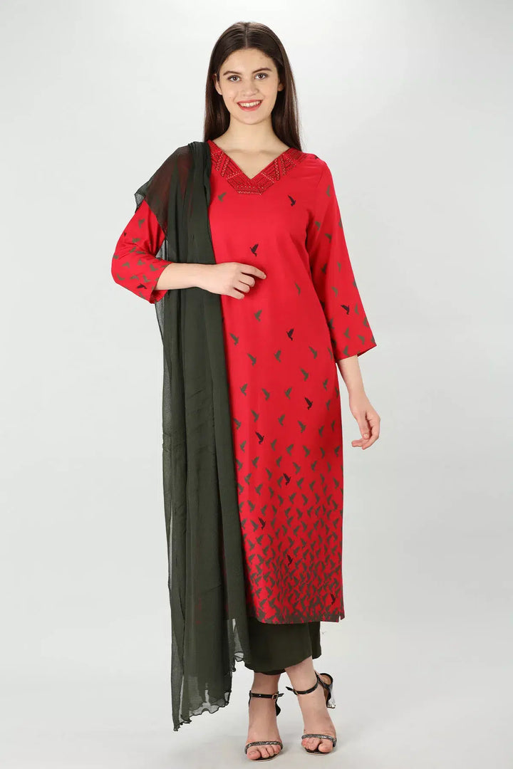 Fiery Embroidered Kurti