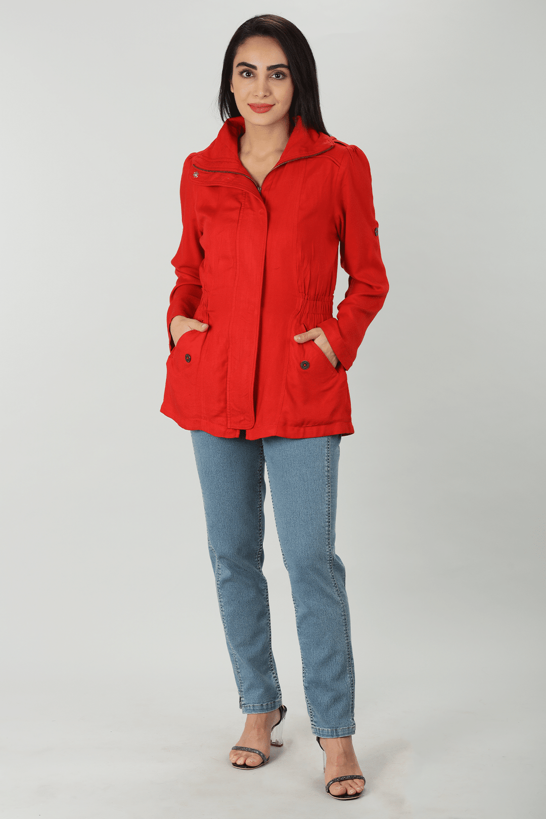 Cranberry Tencel Jacket
