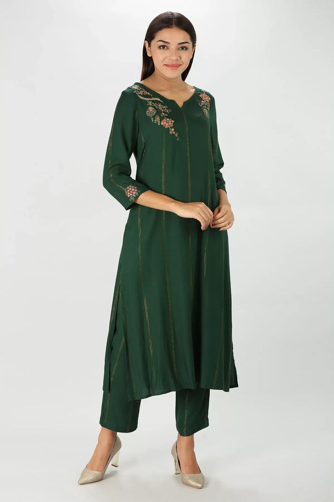 Fern Rayon Twill Kurti