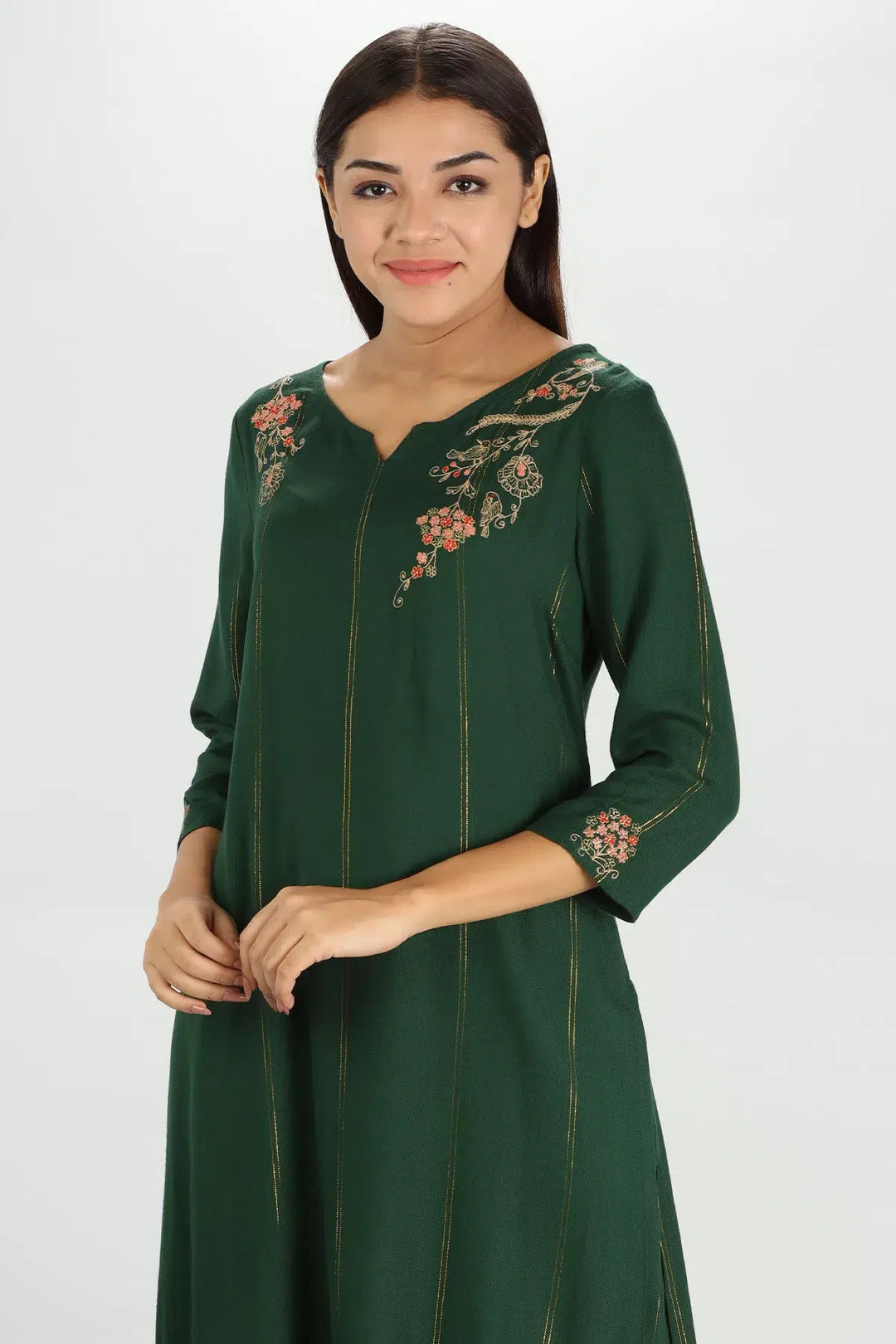 Fern Rayon Twill Kurti