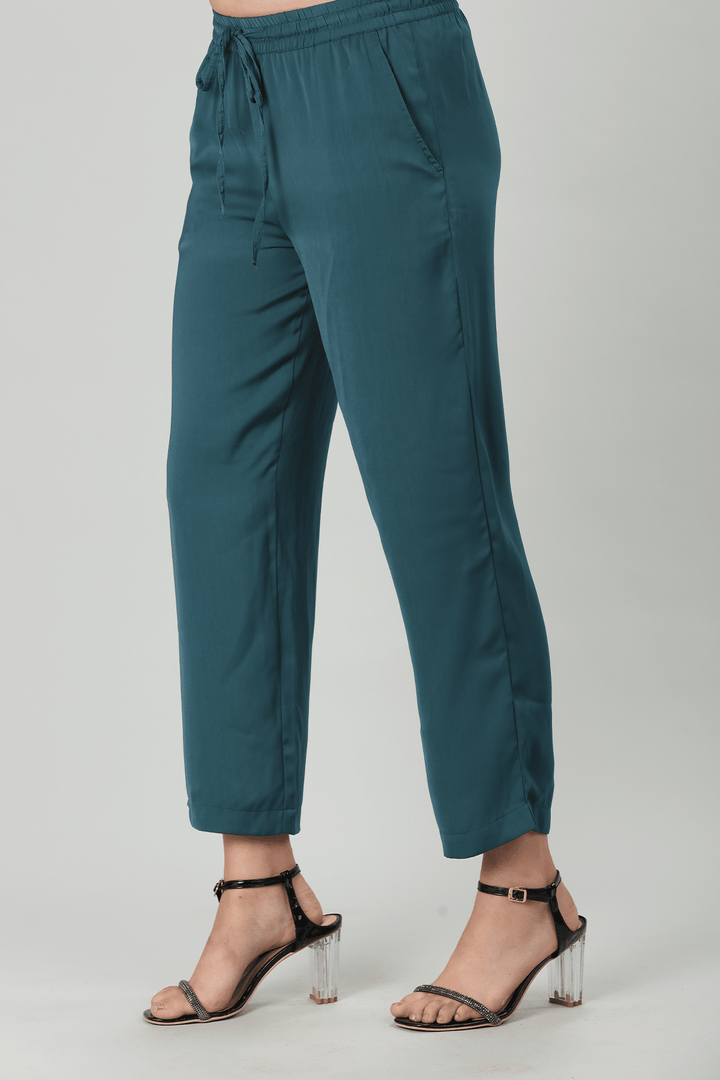 Solid Teal Blue Palazzo