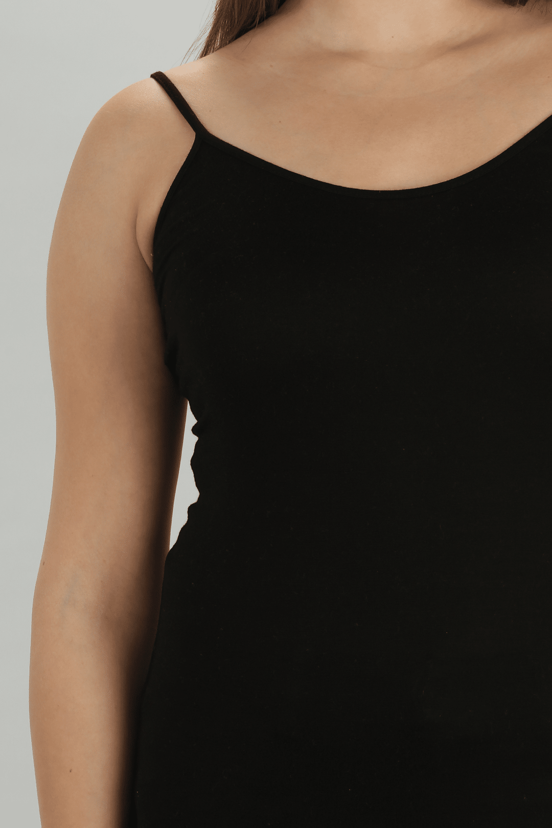 Black Solid Camisoles