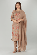 Beige Embellished Kurti