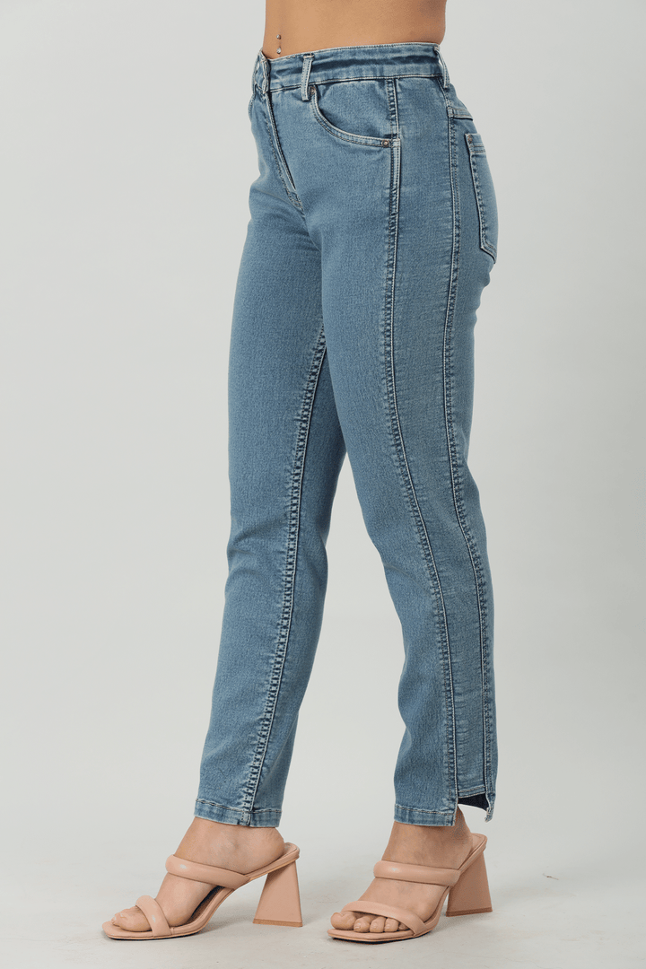 Blue Ankle Fit Denim
