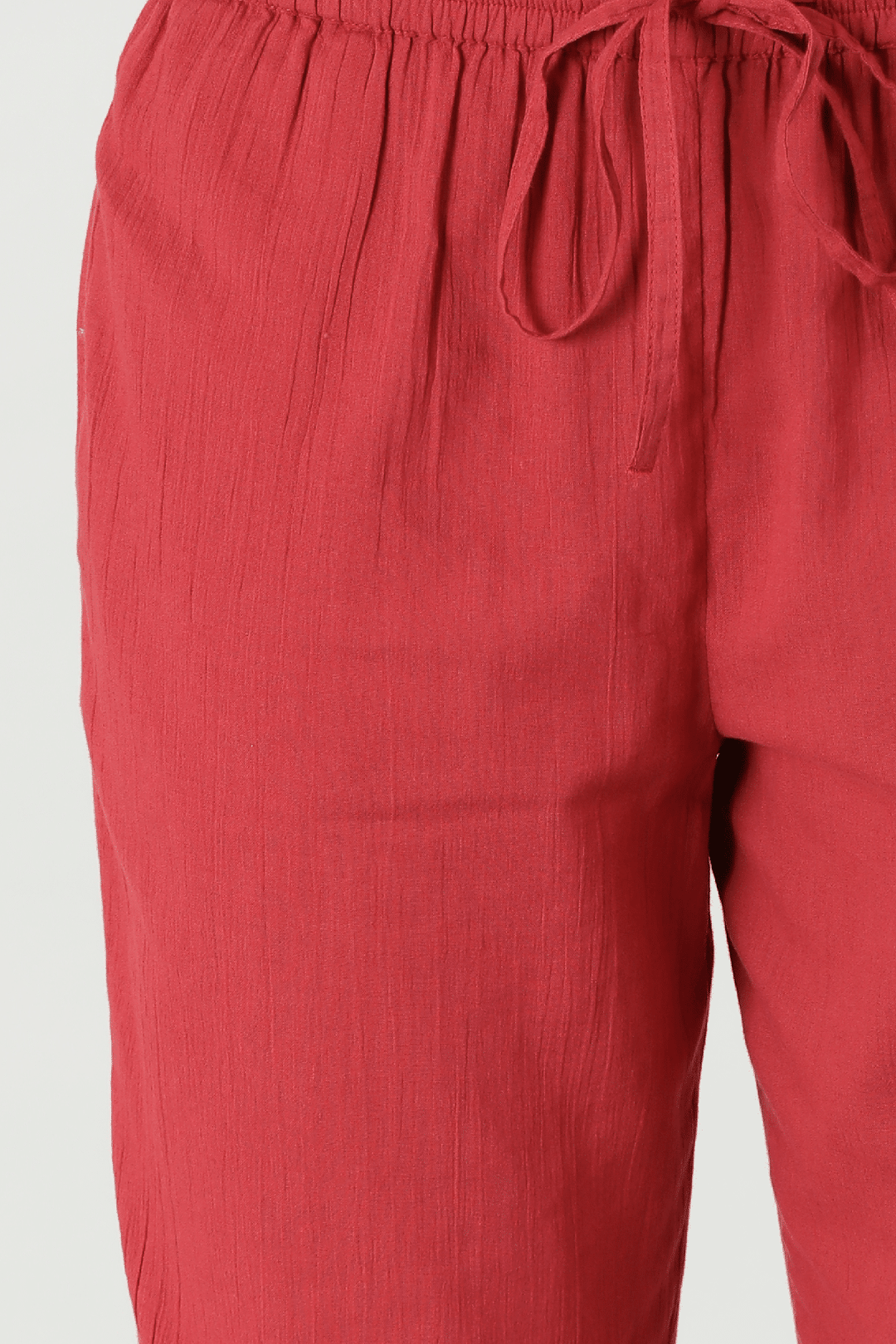 Brick Red Crepe Palazzo