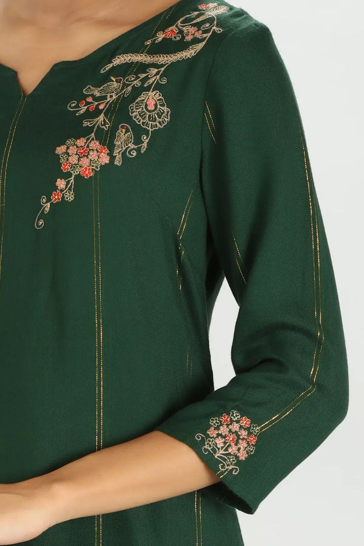 Fern Rayon Twill Kurti