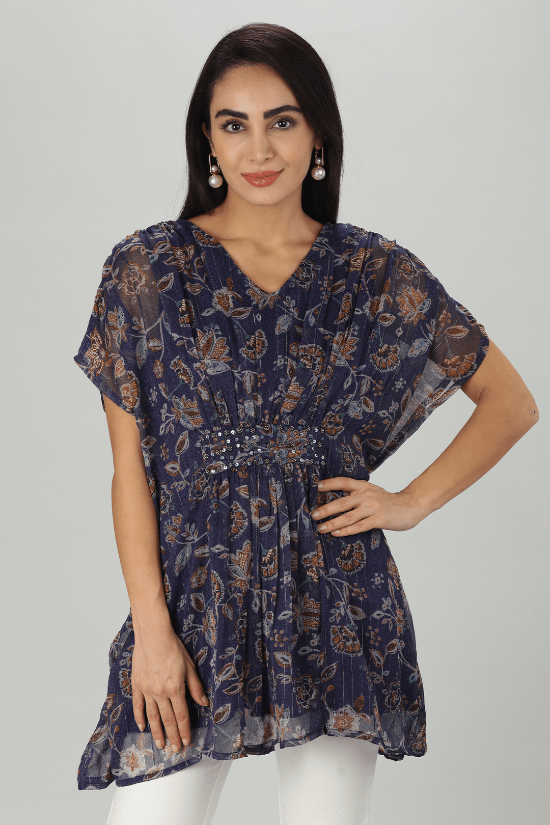 Floral Chiffon Kimono Top