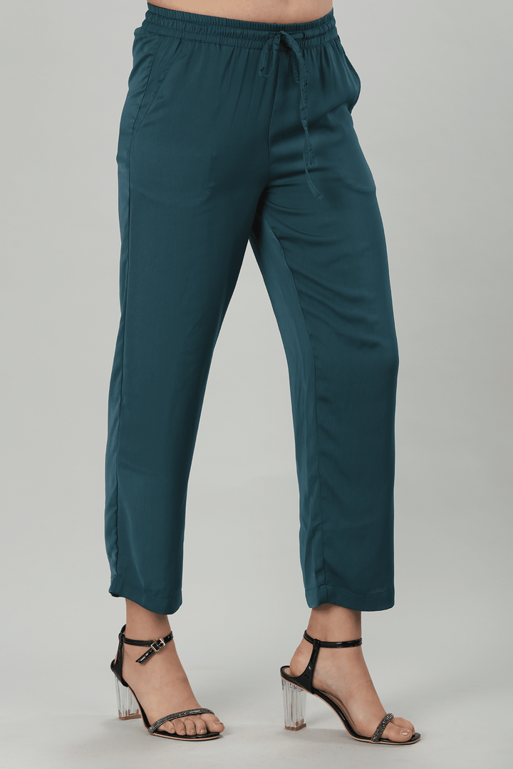 Solid Teal Blue Palazzo