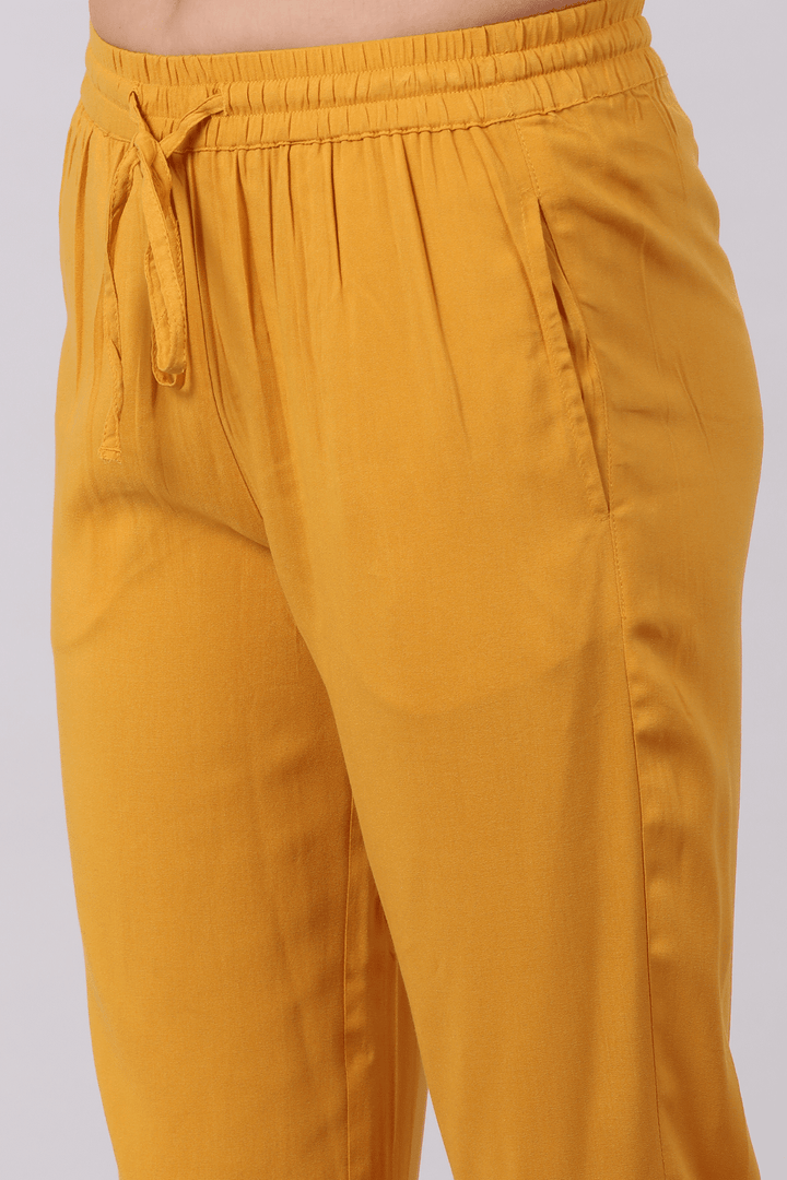 Orange Sway Rayon Palazzo