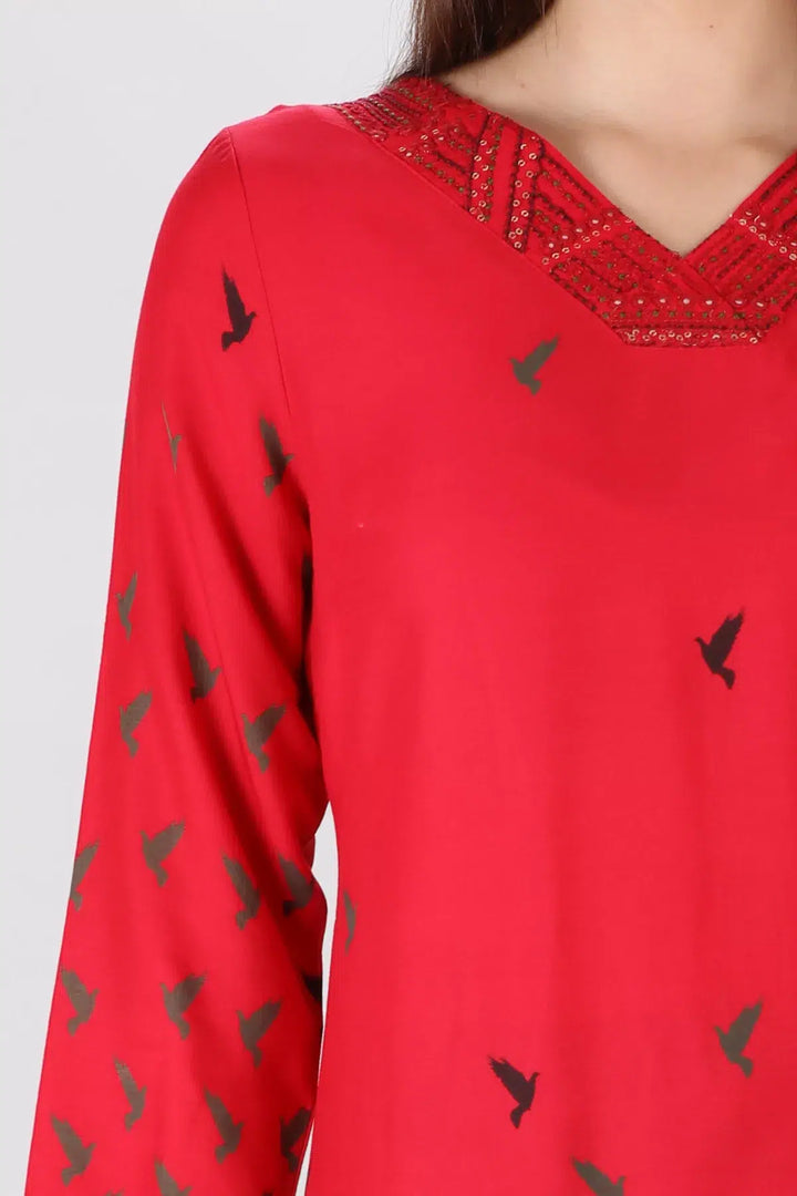 Fiery Embroidered Kurti