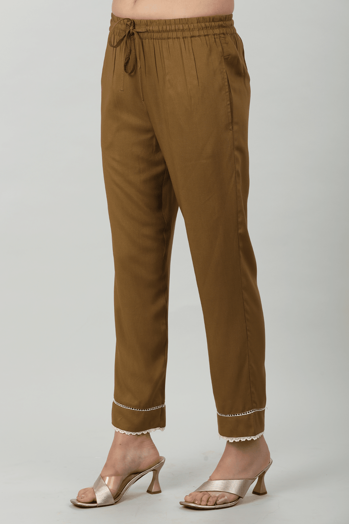 Solid Rayon Palazzo