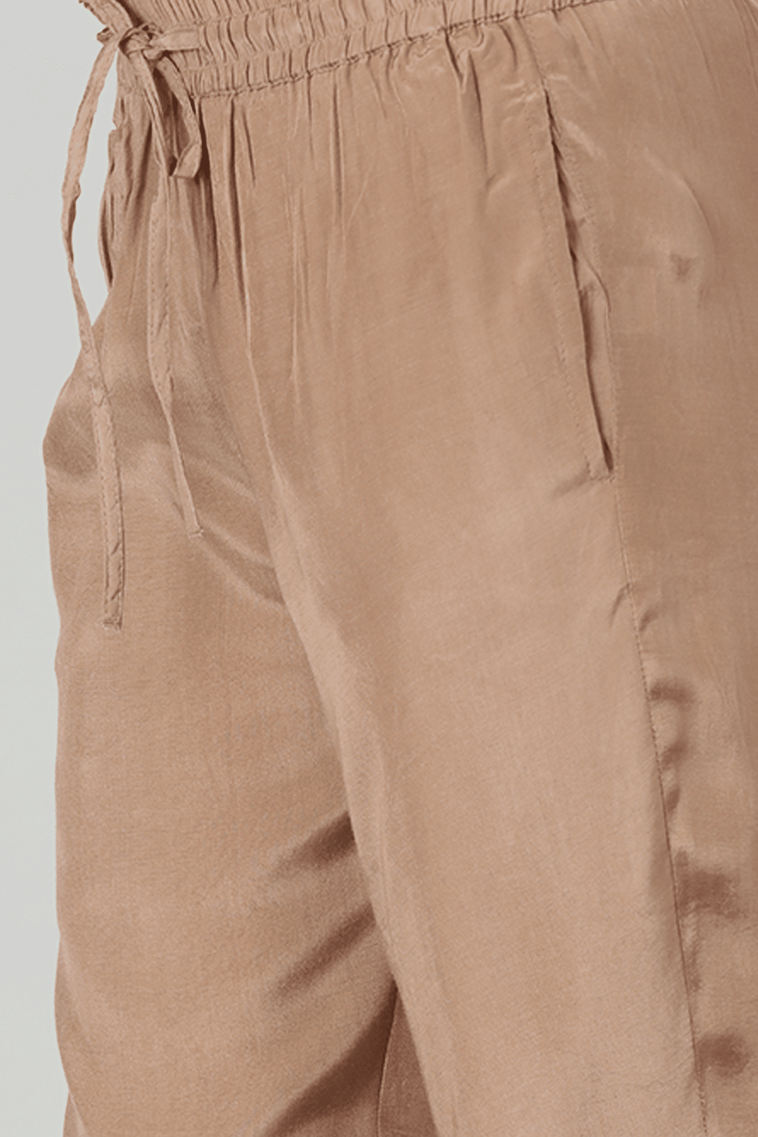 Beige Embellished Palazzo