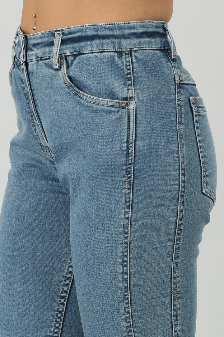 Blue Ankle Fit Denim