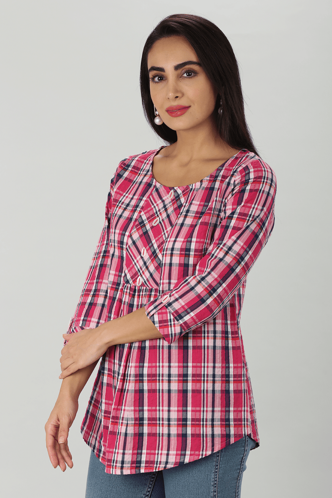 Pinstripe Pink Top