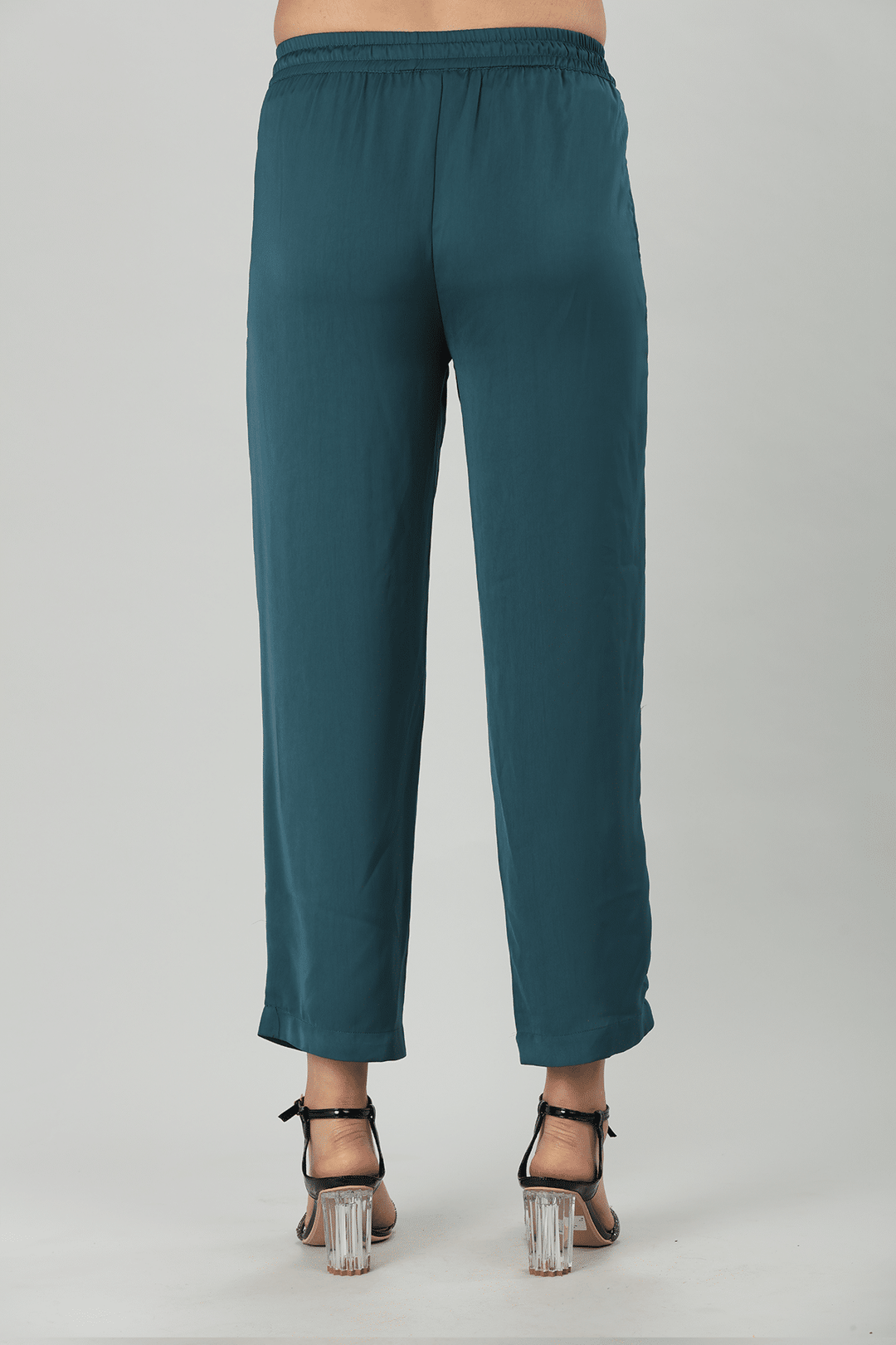 Solid Teal Blue Palazzo