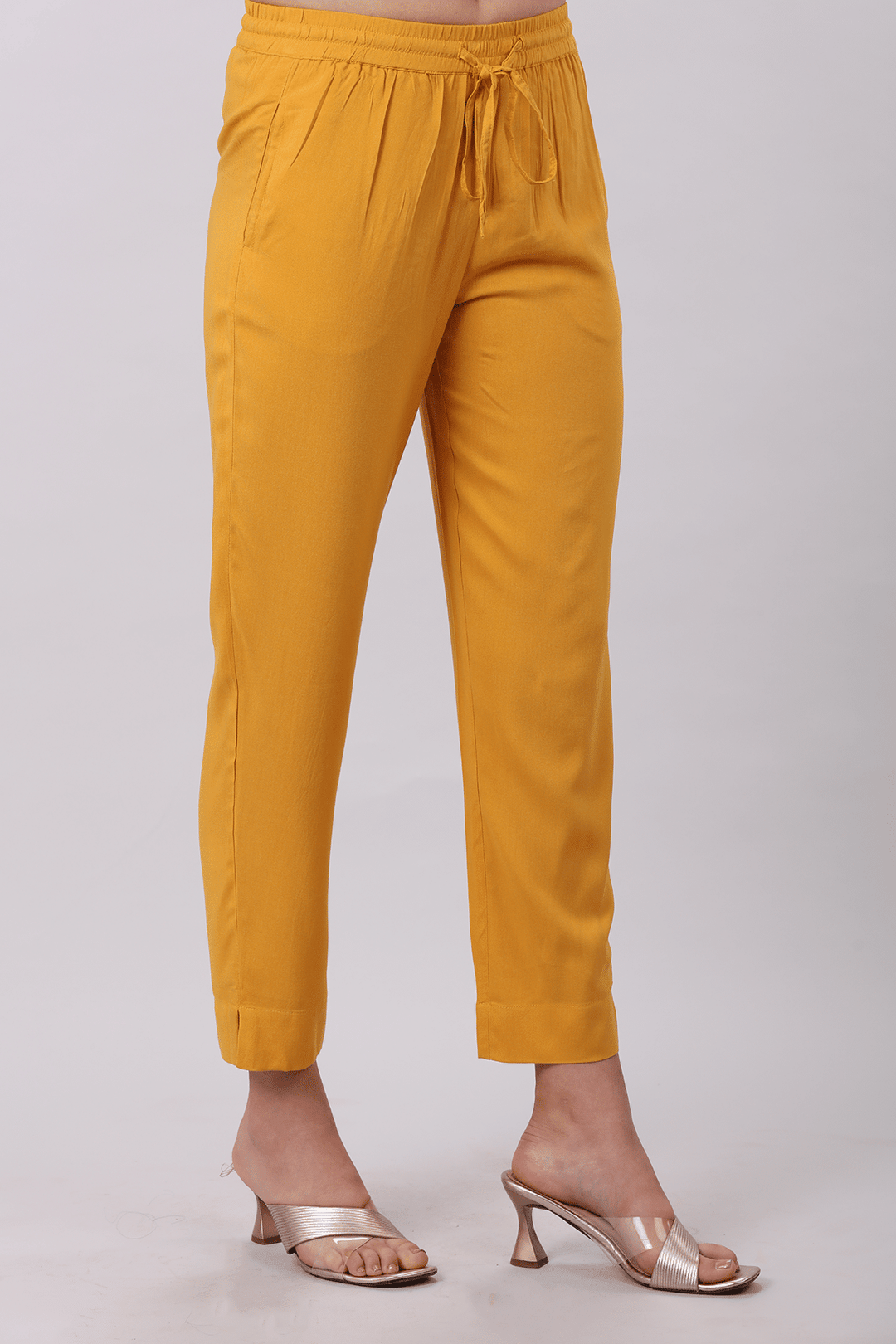 Orange Sway Rayon Palazzo