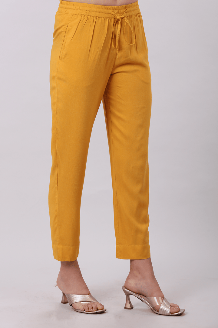 Orange Sway Rayon Palazzo