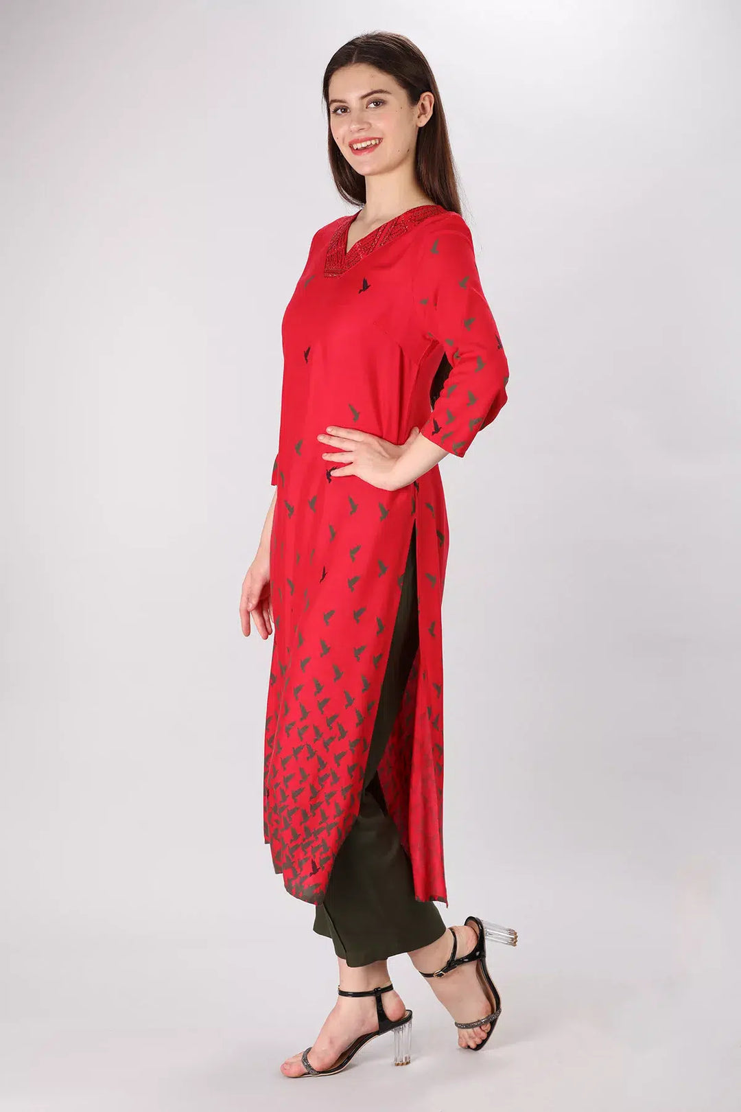 Fiery Embroidered Kurti