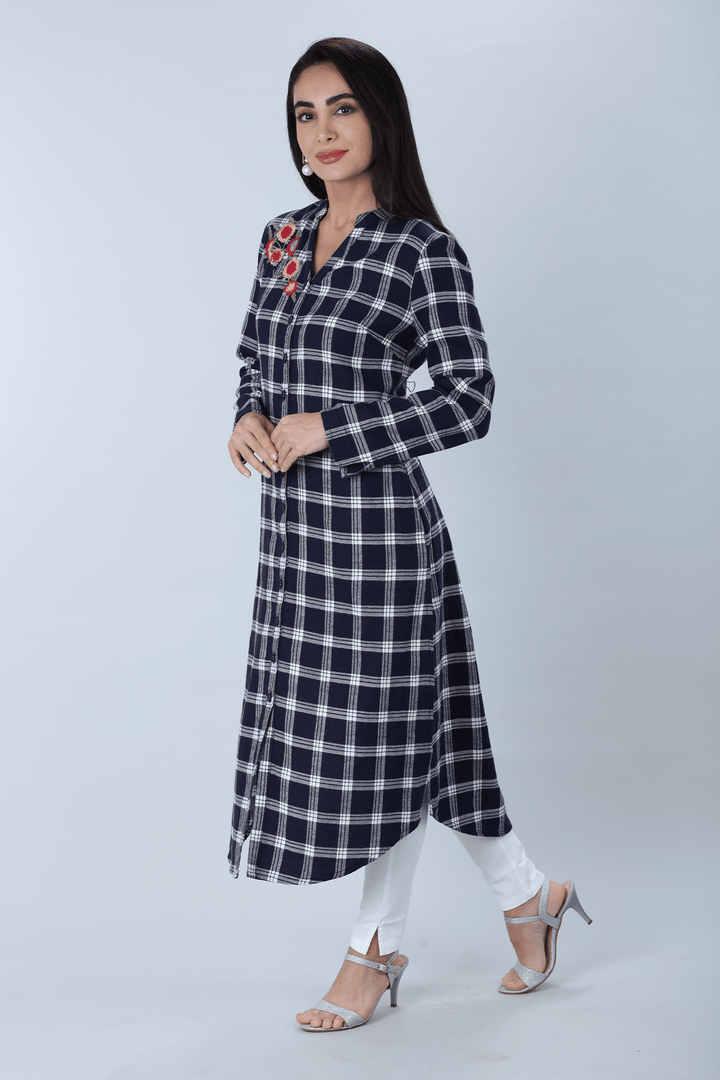 Blue Color Kurti
